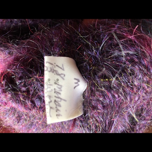 Vintage Harmony Classics mohair & wool heather purple sweater, US M, fits XS-M - Picture 5 of 6